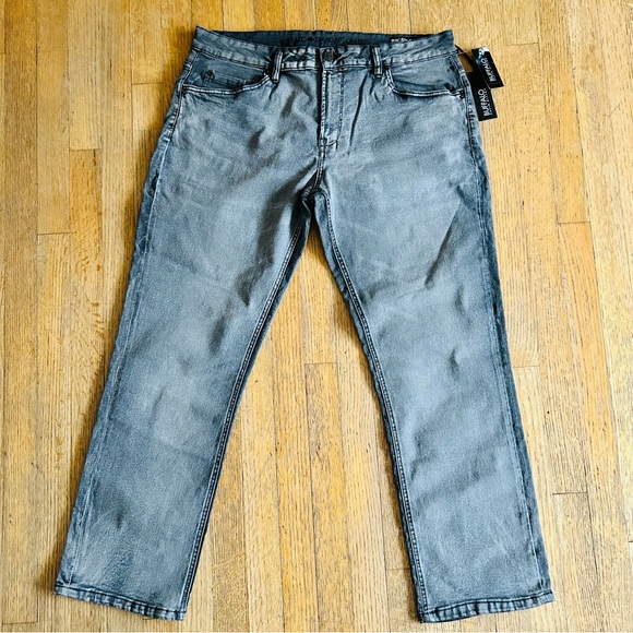 Buffalo David Bitton Other - NWT Buffalo David Bitton Men's Grey Sanded Six-X Straight Stretch Jeans 36x30